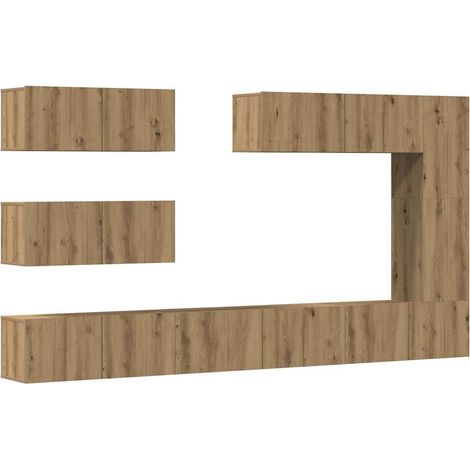 Maison Exclusive - Mueble para TV de pared madera contrachapada a