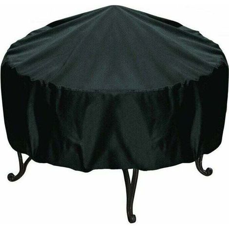 Housse de Protection pour BraséRos Barbecue ImperméAble Rond,Coupe-Vent, Housse brasero RéSistant à la DéChirure,Tissu Oxford 210D Housse pour Foyer Barbecue,Housses pour BraséRos (120x75cm) (1/5)
