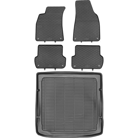 Audi A4 B6 B7 Avant / Kombi (2000–2008) – Set: Gummifußmatten + Kofferraummatte