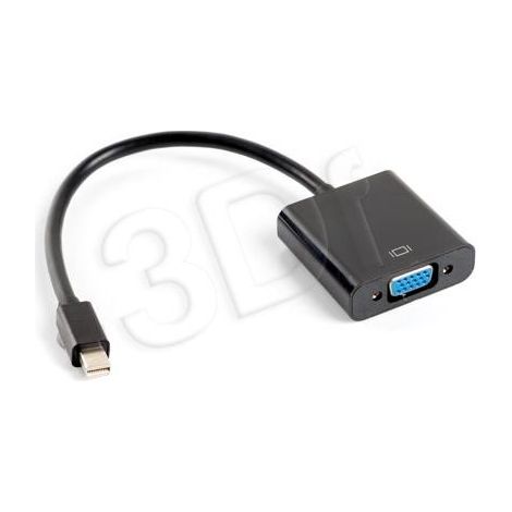 Adapter lanberg minidisplayport männlich/vga weiblich 20cm schwarz