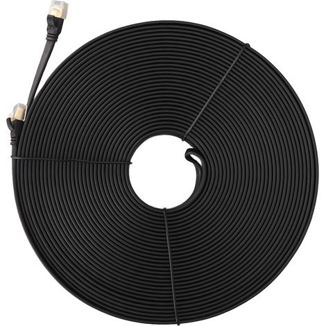 Câble Ethernet Cat8 40Gbps 2000MHz Haute Vitesse pour PC, Routeur, PS5, PS3 - Longueur 30m (1/5)