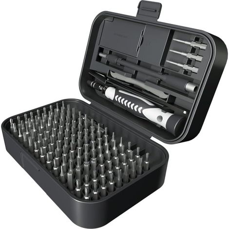 Kit de tournevis de précision 130 en 1 CR-V - Kit de tournevis magnétiques - Outil combiné pour réparation d'ordinateur portable (1/5)