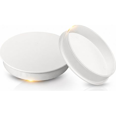 2 Pièces Couvercle de Tuyau de Ventilation 100mm avec Clapet à Ressort, Bouchon PVC pour Tuyau d'Évacuation, Clapet à Ressort Cache-Bouche de Conduite pour Système de Drainage, Canalisation (1/5)