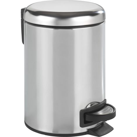 Papelera pedal de acero inoxidable leman 3 l