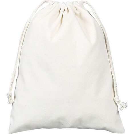 Sacs en tissu en coton, ensemble de 10 pièces : sacs à cordon, sacs à pain, sacs à fruits et légumes, rangement DIY durable, dimensions 24 x 32 cm (1/5)