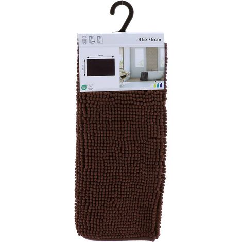 Mikrofaserteppich kugeln uni 45x75cm - braun - Tendance