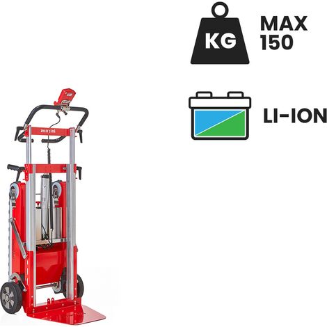 Carretilla sube escaleras eléctrica Buddy para transporte de muebles y mobiliario con batería de litio Superpower 150 kg (1/5)