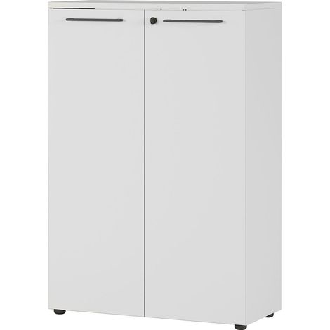 Armoire basse de bureau moderne grise Hacienda (1/5)