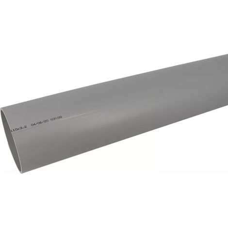 Nicoll – Tube d'évacuation PVC 110mm – Longueur 2 mètres – Épaisseur 3,2mm – Applications évacuation eaux usées