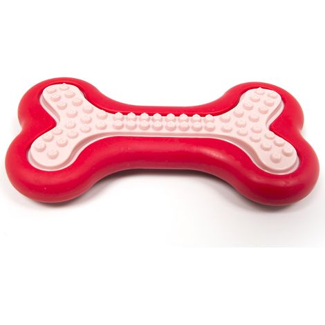 Gioco Pet Resistente Per Animali Domestici Con Effetti Sonori Modello Osso Rosso, misura1 PezzocoloreRosso (1/4)