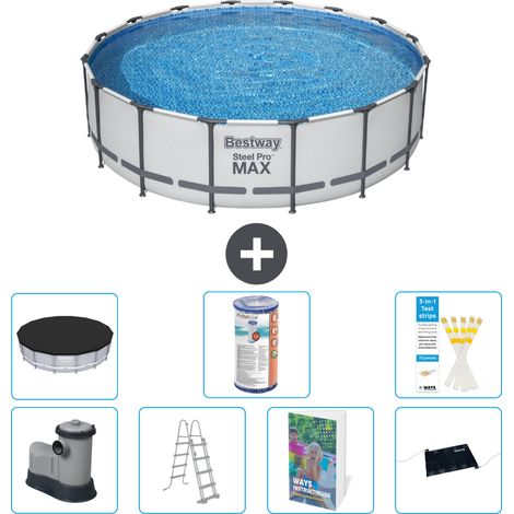 Bestway Steel Pro MAX Rund - 488x122 cm - 8-teilig S619