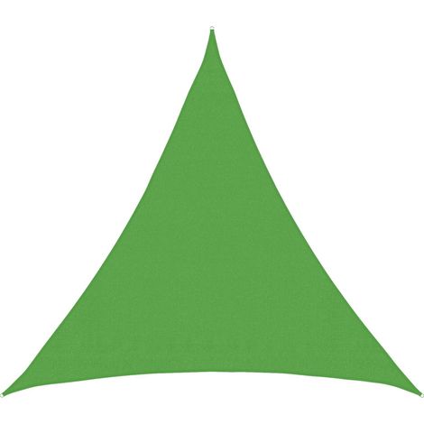 Toldo Vela Verde claro 2 x 2 x 2 m HDPE vidaXL