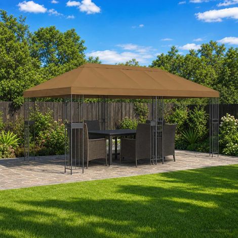 Teenpull – Pavillon-Blendenbezug 6 x 3 m Taupe Polyester 190 (1/5)