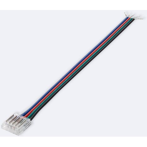 Conector Hipopótamo con cable para Tira LED RGBW 12/24V DC SMD IP20 Ancho 12mm 12 mm