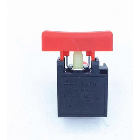 Interrupteur de sécurité de rechange pour tronçonneuse électrique Delixi 6/12/16 pouces, noir/rouge ou entièrement noir (couleur aléatoire) (1/5)