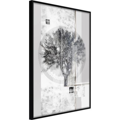 Affiche Murale Encadrée "Sign of Winter" 21 x 30 cm Noir