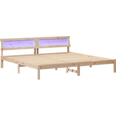 Maison Exclusive - Estructura de cama Marrón 180 x 200 cm Madera (1/5)