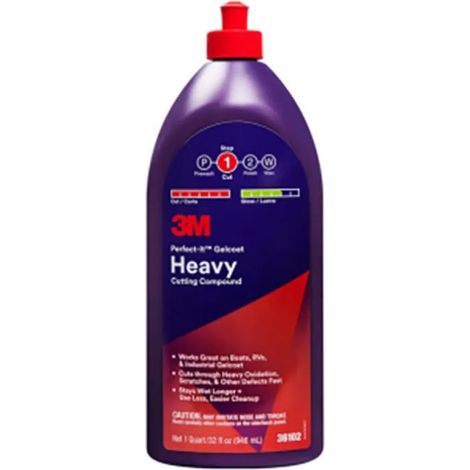 Gelcoat cleaner 3m perfect-it gelcoat elimina oxidación y arañazos 946ml