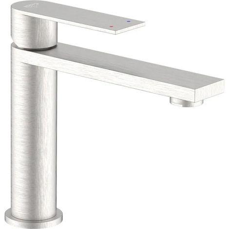 Miscelatore lavabo Sun Ø25 mm acciaio (1/2)