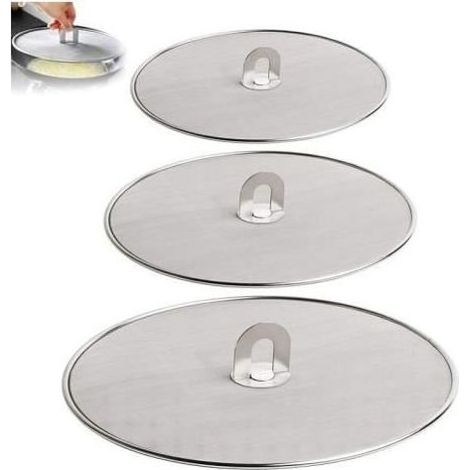 Pièces Écran Anti-Projections de Graisse pour Poêle Couvercle Anti Projection en Acier Inoxyable Protection Anti-éclaboussure - fy (1/4)