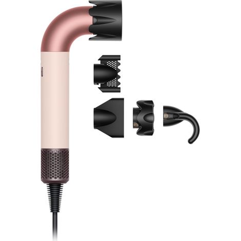 Secador Dyson Supersonic r 1700 W 3 velocidades 4 ajustes de calor ionico rosa oro rosa (1/4)