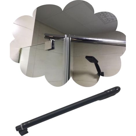 Barre de support murale pour panneau douche sans cadre, bras (1/5)