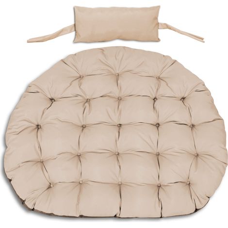 Gartenkissen 120 cm für Hängesessel Storchennest, wasserdicht, Cappuccino