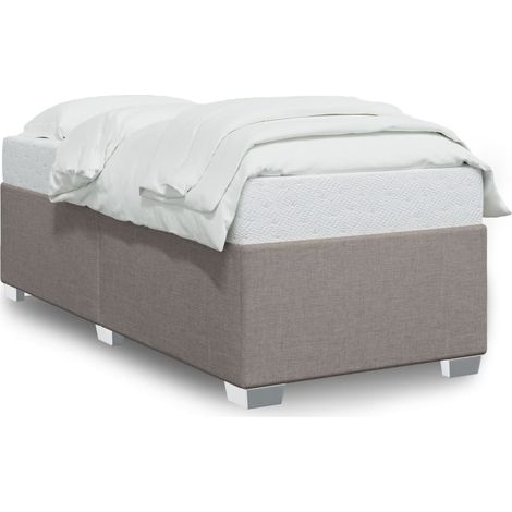 Maison Exclusive - Giroletto senza Materasso Tortora 100x200 cm in Tessuto (1/5)