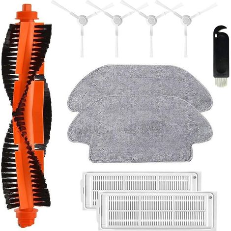 10-Piece Robot Vacuum Cleaner Accessories, Vacuum Cleaner Dust Cleaning Brushes, Replacement Accessory Kit for Robot Cleaner Compatible with Xiaomi Robot (10 pieces) (1/5)
