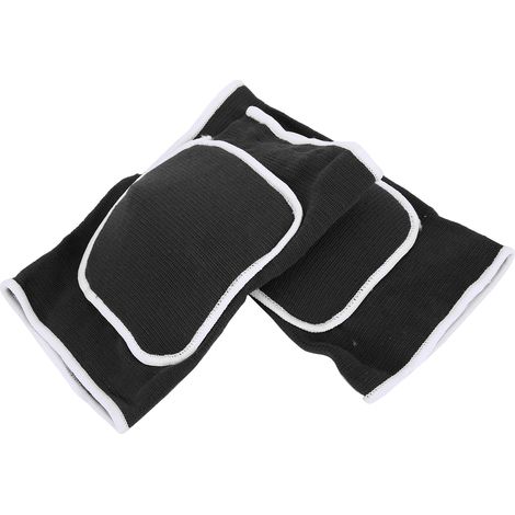 1 Paire de Genouillères Protectrices Épaisses pour Danse, Yoga et Sports - Noir et Blanc (1/5)