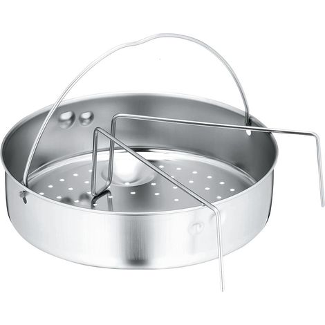 Cesto Vapor Calado WMF 22cm con Puente Acero Cromargan 18/10