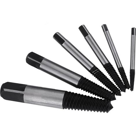 Kit de 6 extracteurs de vis HSS endommagées, pratique et facile à utiliser à des fins domestiques. (1/5)
