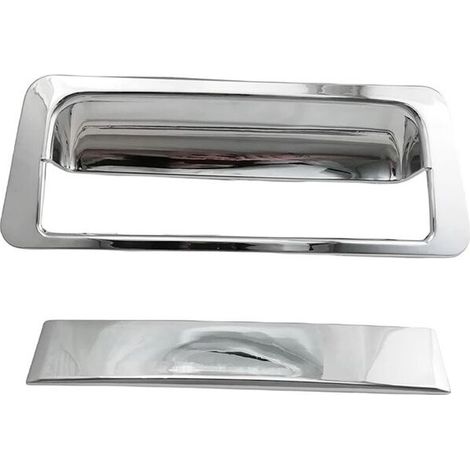 Verchromte Zierleiste für den Deckel des hinteren Türgriffs für Frontier Navara D40 2007-2013 (zum Selbstkleben)