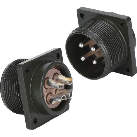 4-polige Luftfahrtsteckdose, 2,2 kW und 5,5 kW, Stecker für Geräte aus Metalllegierung, Motoren, Werkzeuge in Industriequalität (1/5)