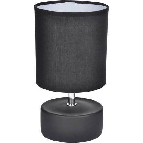 Lampe cylindrique mat noir