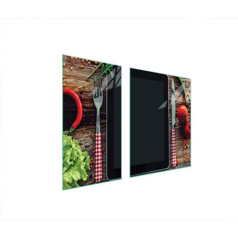 PLACA PROTECTORA DE VIDRIO PARA ESTUFA 90x52 COCINA (1/5)
