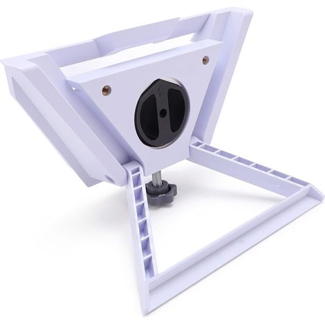 Support D'Adaptateur D'antenne Parabolique 2 en 1, Kit de Montage Extérieur Portable en Métal ABS avec Adaptateur 1/4" pour Tuyau 38,5 mm, Toit et Mural (1/5)