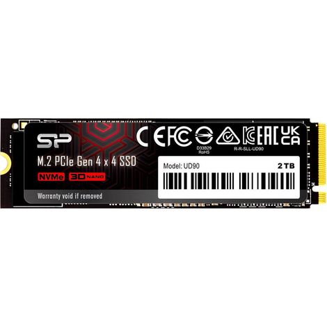 Disco Duro Silicon Power UD90 2TB SSD PCIe Gen4 3D NAND NVMe (1/4)