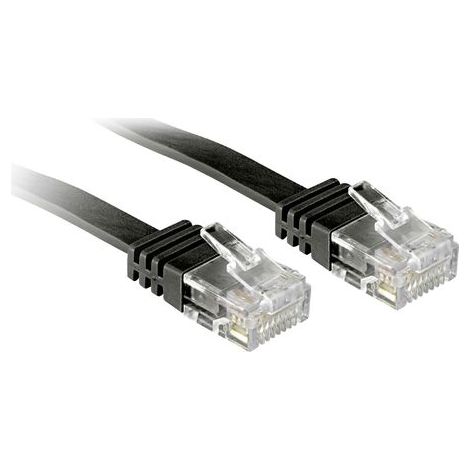 Câbles réseau et DAC LINDY Cat.6 Flat ribbon-Patchcable black 10m without shielded (1/4)
