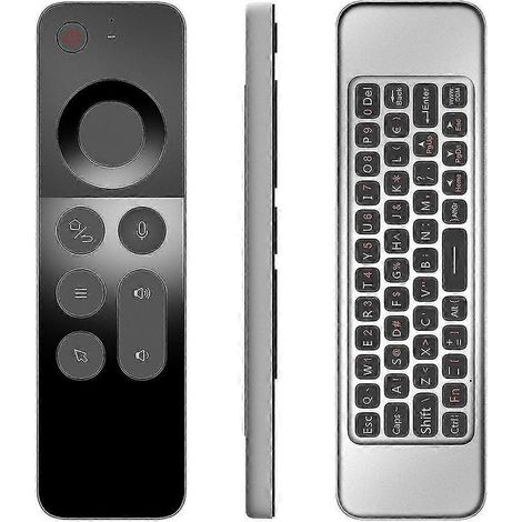 Télécommande sans fil W3 2,4 GHz avec souris et clavier intégrés pour boîtier TV Android / Gyroscope