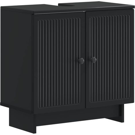 Waschbeckenschrank EDE Schwarz 59,5 x 31,5 x 59 cm vidaXL (1/5)
