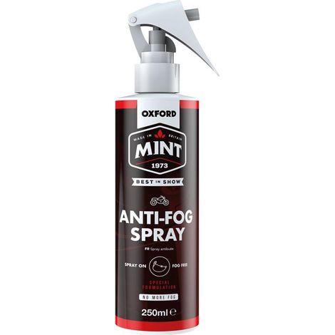 SPRAY ANTIVAHO OXFORD MINT - PREVIENE EL EMPAÑAMIENTO RÁPIDAMENTE 250 ML