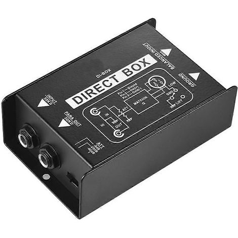 DIRECT BOX Einkanalige passive DI-Box Audiobox Symmetrisches & unsymmetrisches Signal (1/5)