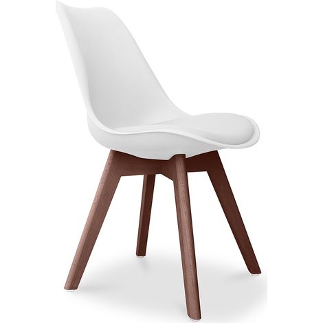 Sedia da pranzo - Stile Scandinavo - Denisse Bianco (1/5)