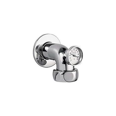 GROHE Coude de sortie 12448 Saillie 90mm avec thermomètre 2\"x1 1/2\" chrome, 12448000 (1/2)