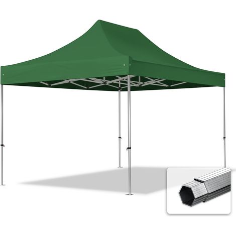 3x4,5 m Faltpavillon PROFESSIONAL Alu 40mm, dunkelgrün