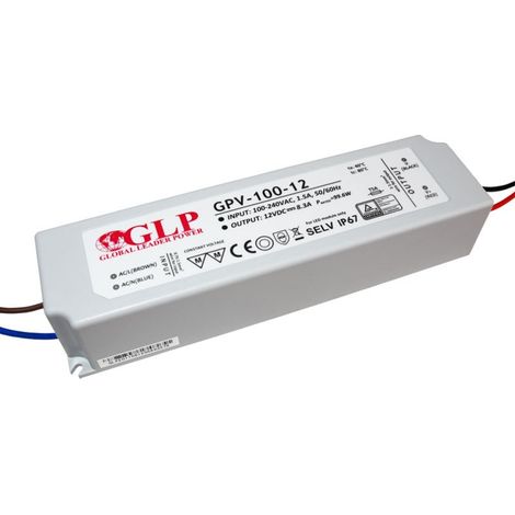 GLP GPV-100-12 LED Netzteil 100W 12V 8.3A IP67 Schaltnetzteil CV
