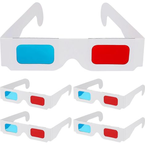 100 universelle 3D-Brillen aus Pappe für Anaglyphenfilme. (1/5)