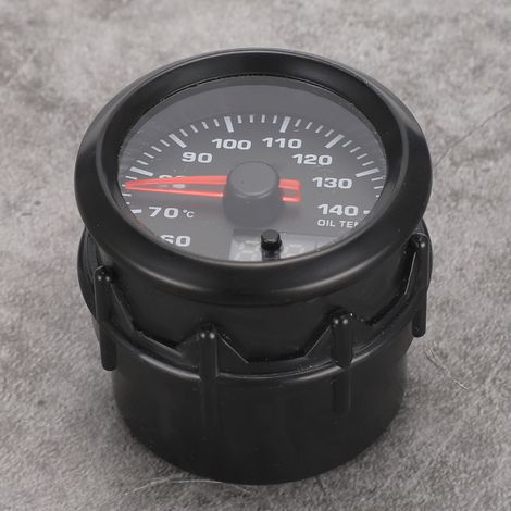 2 Zoll (52 mm) Kfz-Öltemperaturanzeige mit Zeiger, 7-farbiger LED-Öltemperaturanzeige und Sensor (1/5)