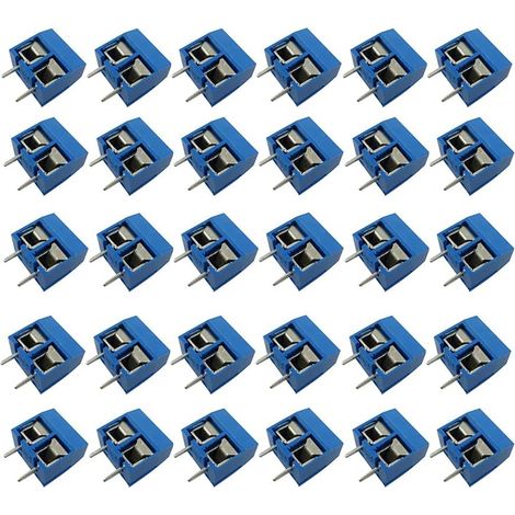 30 Piece Screw Terminal PCB Terminal Terminal Terminal Block 5.08mm 2 Pin Pitch Clamp PCB Terminal 300V 16A (1/5)